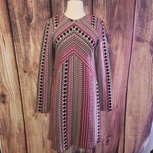 Anthropologie Maeve Kiera Jacquard Dress Size S Multicolor